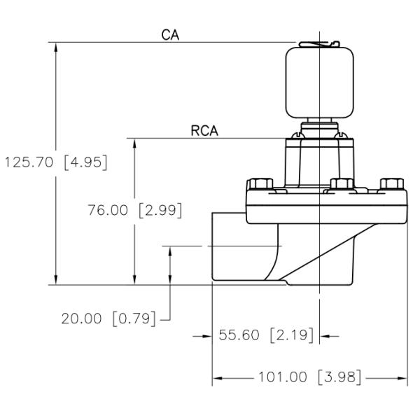 AC220V DC24V CA20T 3/4'' Dust Collector Diaphragm Valve