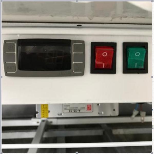 Supermarket Deli Display Refrigerator Cooked Food Curved Glass Case Freezer Counter