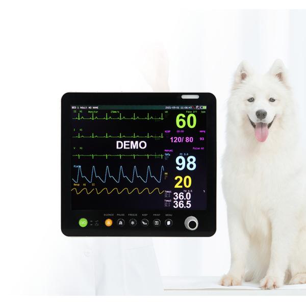 ICU CCU Veterinary Monitoring Equipment ECG Multi Parameter Veterinary Monitor