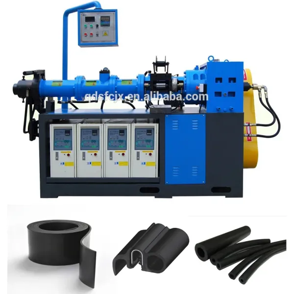 Rubber cold feed Extruder/EPDM/SBR/NBR/Silicone Rubber Extruder Machine with Vulcanization