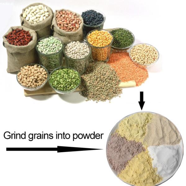 Accurate Grinding Industrial Grain Grinder Machine 220V With Adjustable Gap