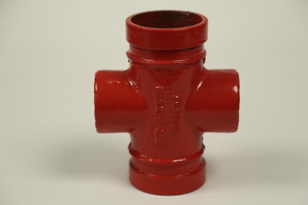 Quality XGQT05-60x42-2.5 4 Way Cross Pipe Fitting Threaded Connection for sale