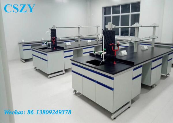 Quality Laboratory furniture lab table island wrok bench with sink table for sale