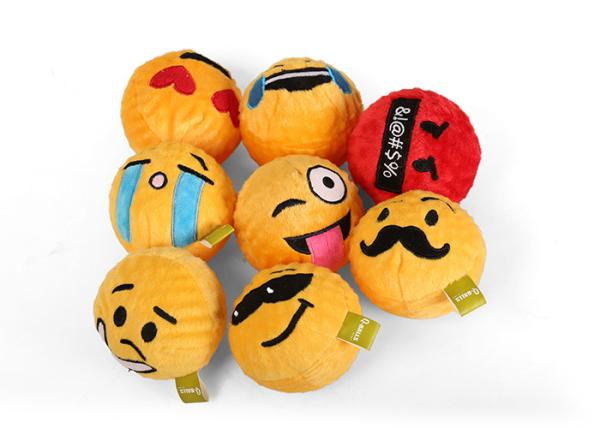 Quality Plush Chew Proof Indestructible Durable Squeaky Dog Ball TPR Bouncy Spiny 6.3cm for sale