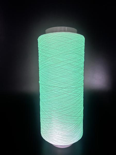 Quality White Luminous Yarn Polyester Material With 8 Hours Glowing Time for sale