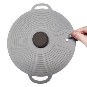 Silicone Food Pot Cover Protection, Suction Silicone Pot Cover With Air Holes