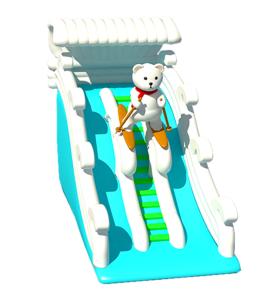 China Clown Inflatable Slide With Elephant Theme For Children Fun Park wholesale