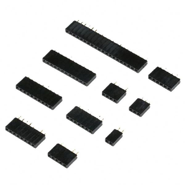 Quality 2.54mm Single Row Pin Female Pin Header Socket 1*2p 3p 4p 5p 6p 7p 8p 9p 10p 12p Pin Connector for sale