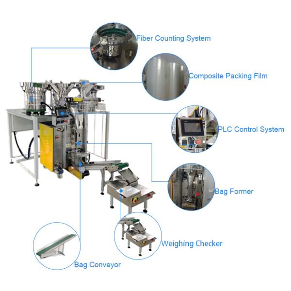 Hardware Screws VFFS Packing Machine With One Vibrating Feeder