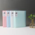40 Pages Candy Color Binder Folder A4 Size Display Book PP Clear Pocket