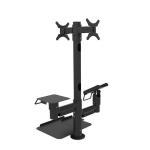 POS Machine Stand Pole Mounting Solutions With 360° Rotatable Around Pole