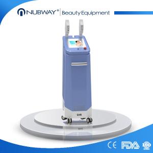 China 2 handles SHR laser 8 inch LCD screen hair removal & skin rejuvenation for beauty salon on sale