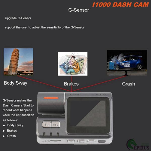 Ultra 1080P I1000 Car Dvr Camera Black Box Instantaneous Data Protection Night Vision