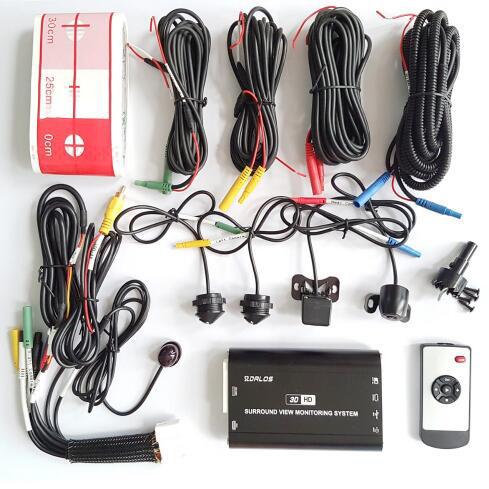 Quality 4pcs High Definition 360 Bird View Parking System Flexible Angle for sale
