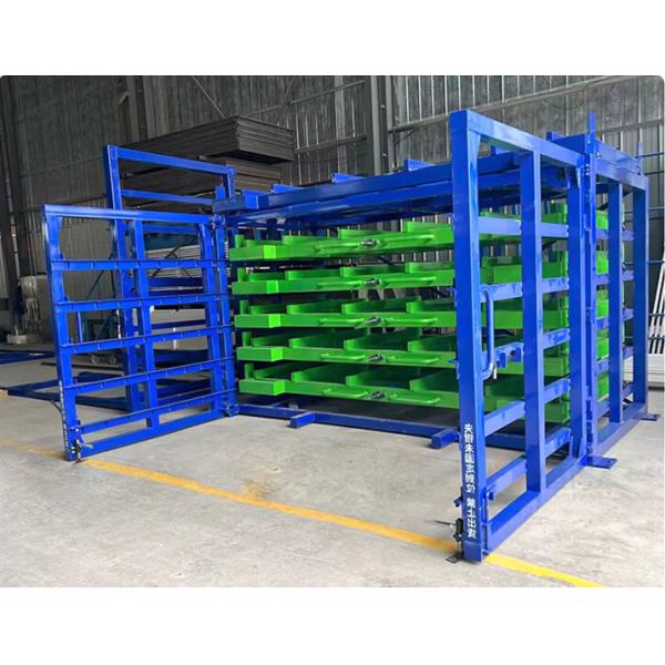 Hand-0perated Sheet Metal Storage Rack Sheet Drawer Roll-out Rack for Plate Storage