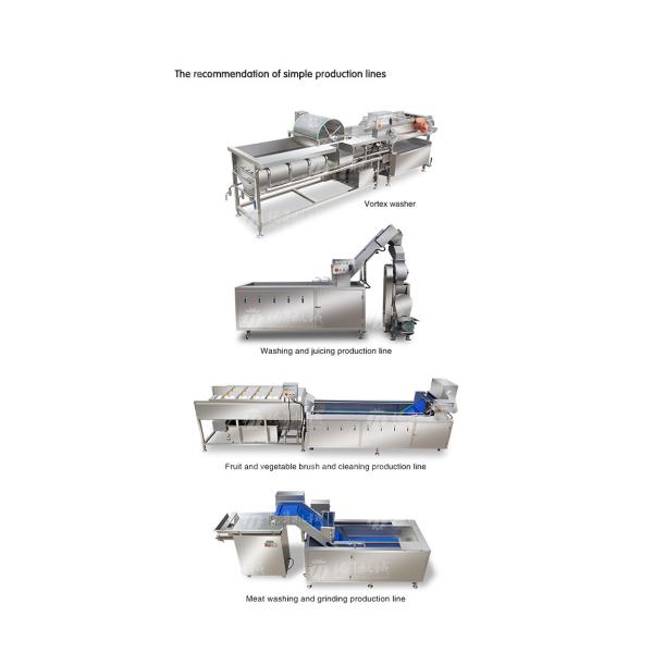 SS Fruit And Vegetable Hair Roller Bubble Cleaning Machine 800KG/H