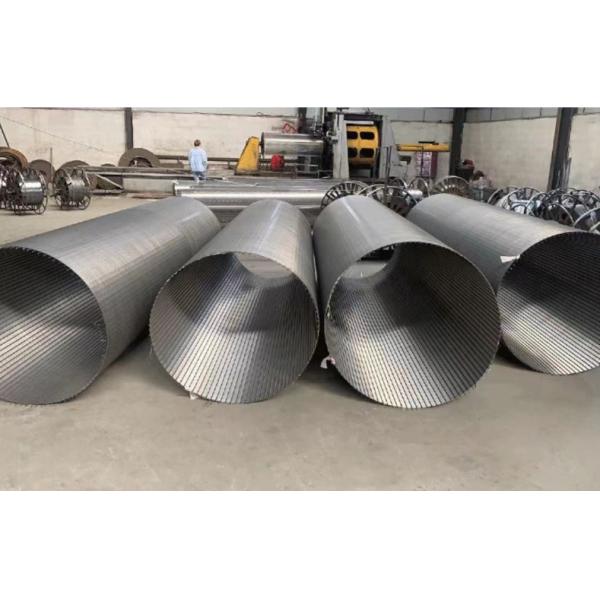 SS 304 Flat Wedge Wire Screen for Water Well Casing Pipe