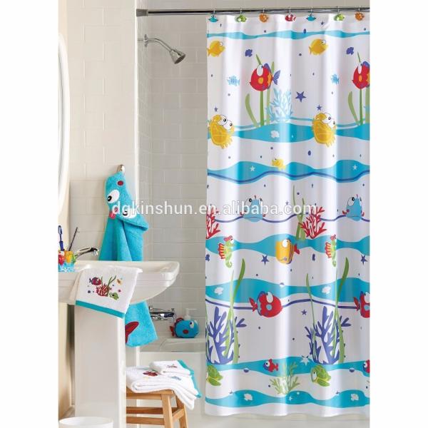 Quality Mildew resistant shower curtain with matching window curtain shower curtain for sale