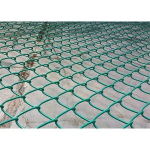 China 75x75 mm Wire Security Fence Panels / PVC Chain Link Fence galvanized wholesale
