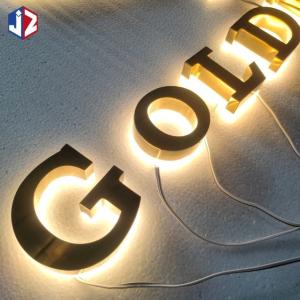Stainless Structure LED Backlit Signage Waterproof Illuminated Signage Letters