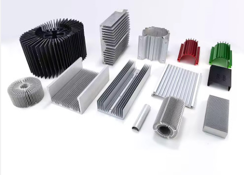 T Profile Custom Aluminum Radiator Black Or Customized Round Aluminum Heat Sink
