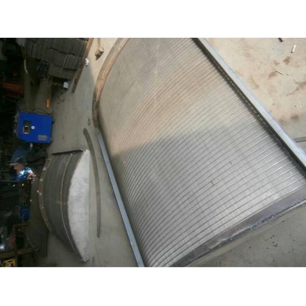 DSM 45° - 120° Wedge Wire Drum Screen Arc Sieving Wire Filter Johnson Wedge Wire Screen