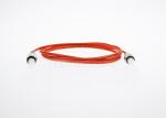 FC To FC Simplex Fiber Optic Patch Cord Multimode OM3 OFNR Jacket Low Insertion