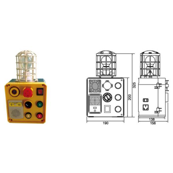 ISO9001 Certificatedlift Inspection Box, Elevator Inspection Box, Control Box Lift / Lift Spare Parts