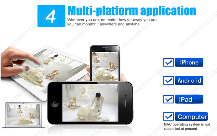 One key wifi connection p2p smallest wireless cctv camera