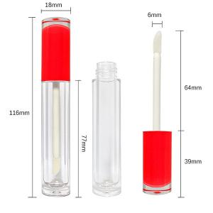 China Bpa Free Red Blue ISO22716 Empty Clear Lip Gloss Tubes Private Label wholesale