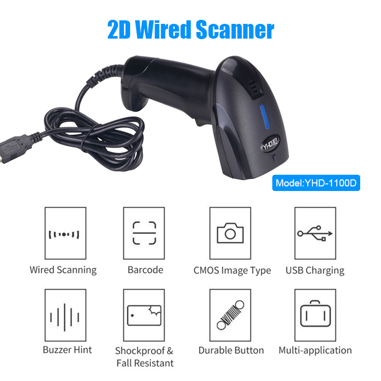 Handheld 2D Barcode Scanner Bar Code Reader For Fast / Accurate Data Capture