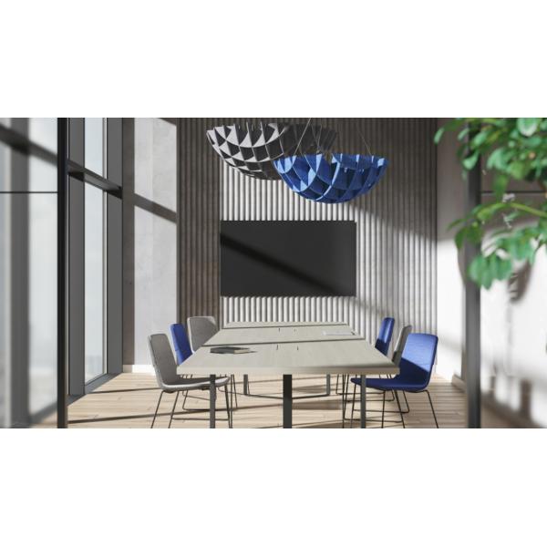 Semi Circular Polyester Fiber Decorative Acoustic Ceiling Tiles Residential