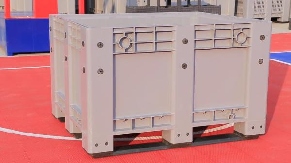 Quality Custom size bulk container shipping heavy duty foldable plastic pallet box plastic shipping container for sale