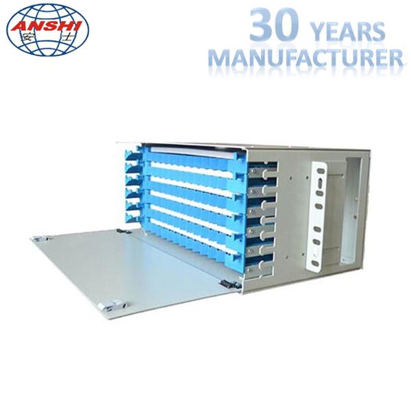 Quality 48 Core Odf Optical Distribution Frame Rack Mount For Fiber Optic Patch Panel for sale