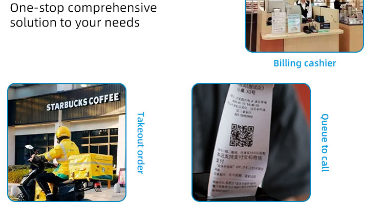 5.5inch Touch Screen Handheld POS Printer with Wireless Interface and Thermal Line Printing