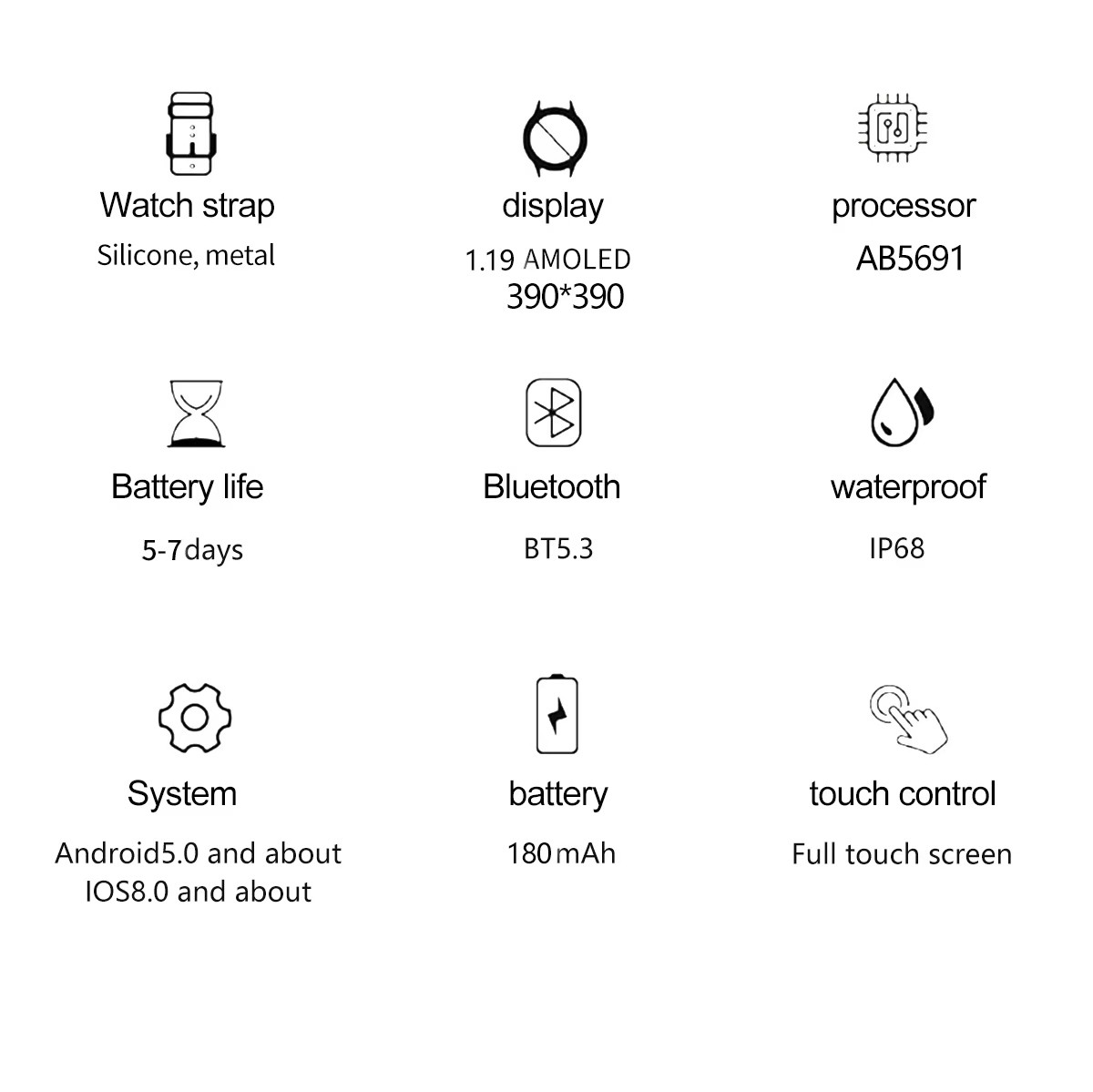 HK88 Women Smart Watch Health Monitoring Female Health Tracking Smartwatch