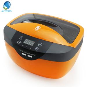China Double Transducers Plastic Household Ultrasonic Cleaner With Degass And Touch Key wholesale
