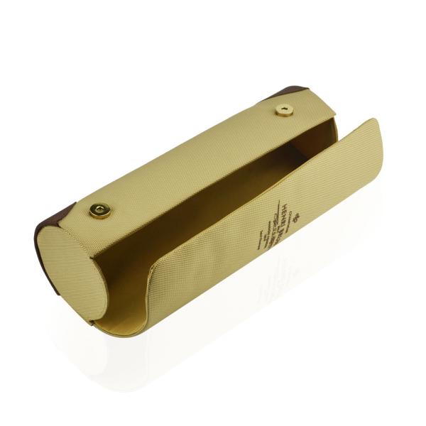 Quality Beige Scroll Shape Champagne Gift Box With Two Magnetic Buttons for sale