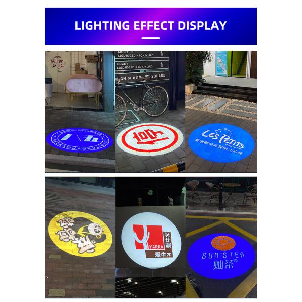 LED Logo Light Projector Outdoor IP66 Dustproof HD Full Color