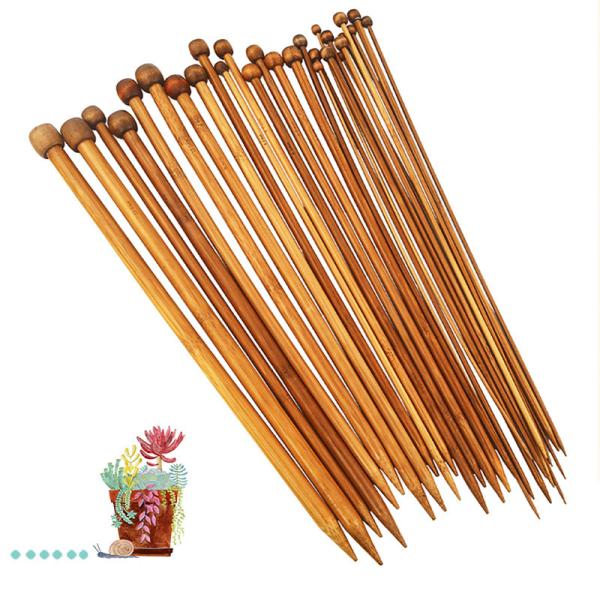 Quality 12pcs Bamboo Circular Knitting Needles Bamboo Crochet Hooks Set for sale