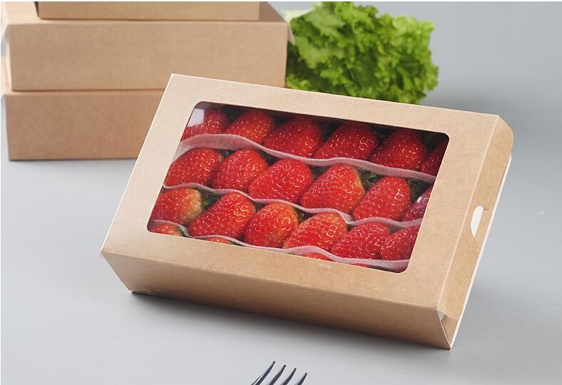 kraft paper sandwich box with window ,triangle sandwich box for packaging,Cardboard Box With Clear Window Burger Sandwic