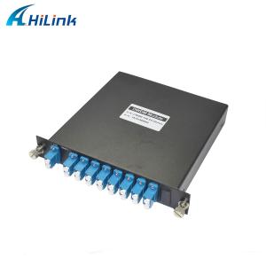 China 8CH DWDM Module Pluggable LGX Box Package DWDM Mux Demux Dual Fiber With LC UPC wholesale