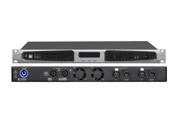 PA System Class D Digital Power Amplifier 2X850W Speakon Output With Audio