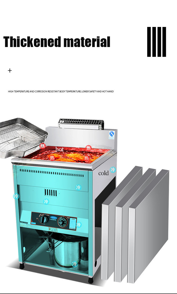 New Pattern Broasted Chicken Maker Motor Industrial Fryer Machine