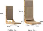 Thick Vertical L Shaped Cat Scratcher Cat Scratch Board With Catnip