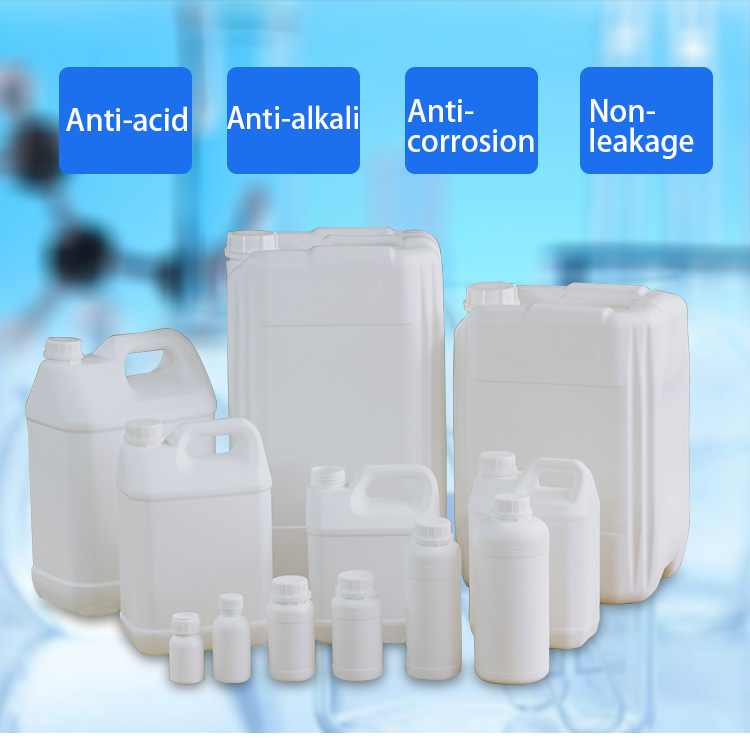 Recycled HDPE Fluorinated Bottle Empty Square Barrel OEM For Pesticide Packing