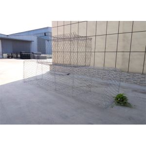 China Flexible Galfan Gabion Baskets , Harshest Environments Gabion Mesh Cage wholesale