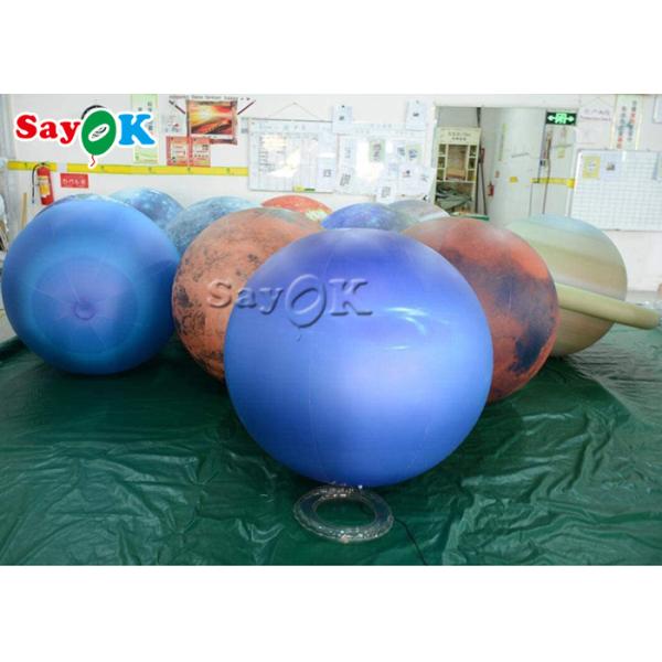 Customized 40 Inches Inflatable Lighting Decoration Pluto Planet Balloon