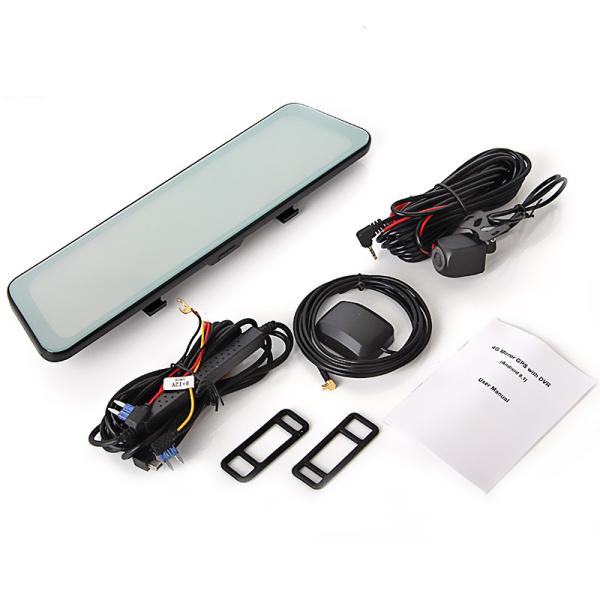 ADAS 4G Android Rearview Mirror 360 Degree Dash Cams Front And Rear 12 Inch