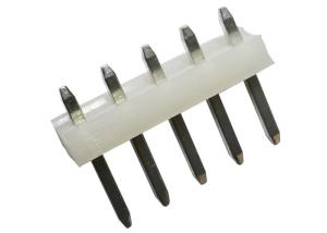 China 180 Degree Single Row Pin Header Connector 5 Pin Connector 3.96 Mm X 3.2 Mm wholesale